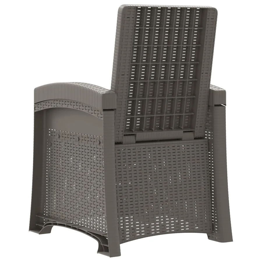 Chaise de jardin inclinable imitant le rotin PP - 93