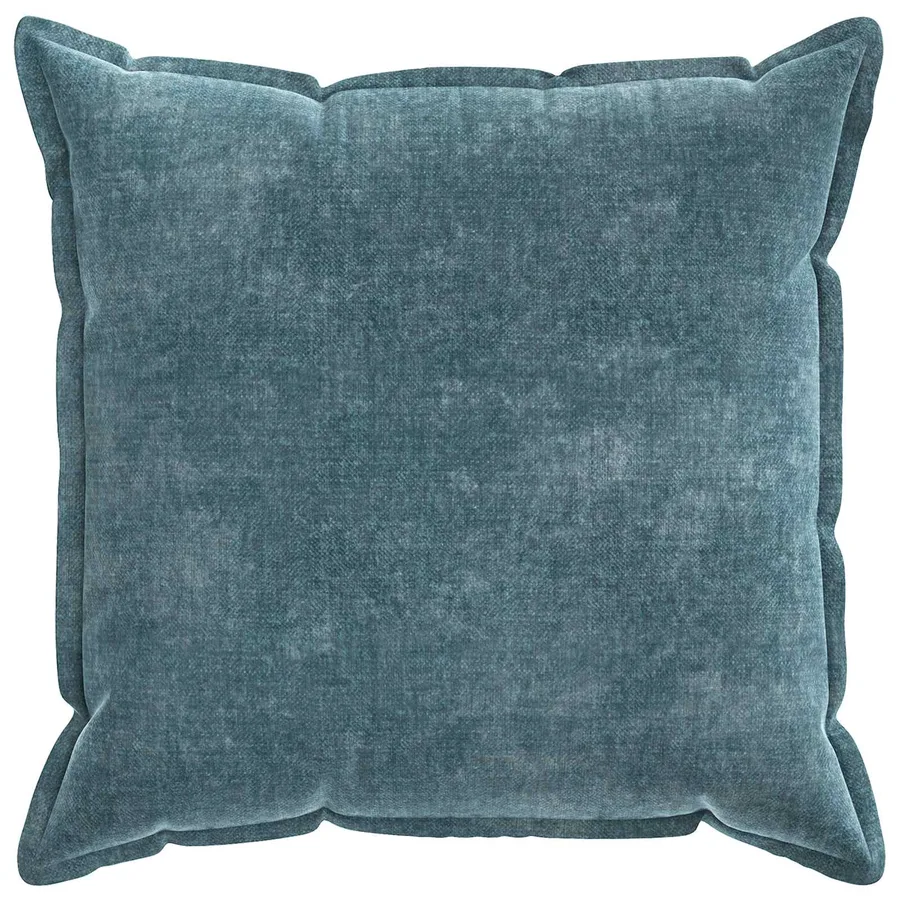 Housse de coussin 2 pcs HOUTEN Bleu 80 x 80 cm Tissu Chenille - 2