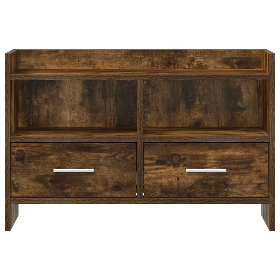 Meuble TV 71,5 x 33 x 47 cm Chêne fumé Bois d'ingénierie - 5
