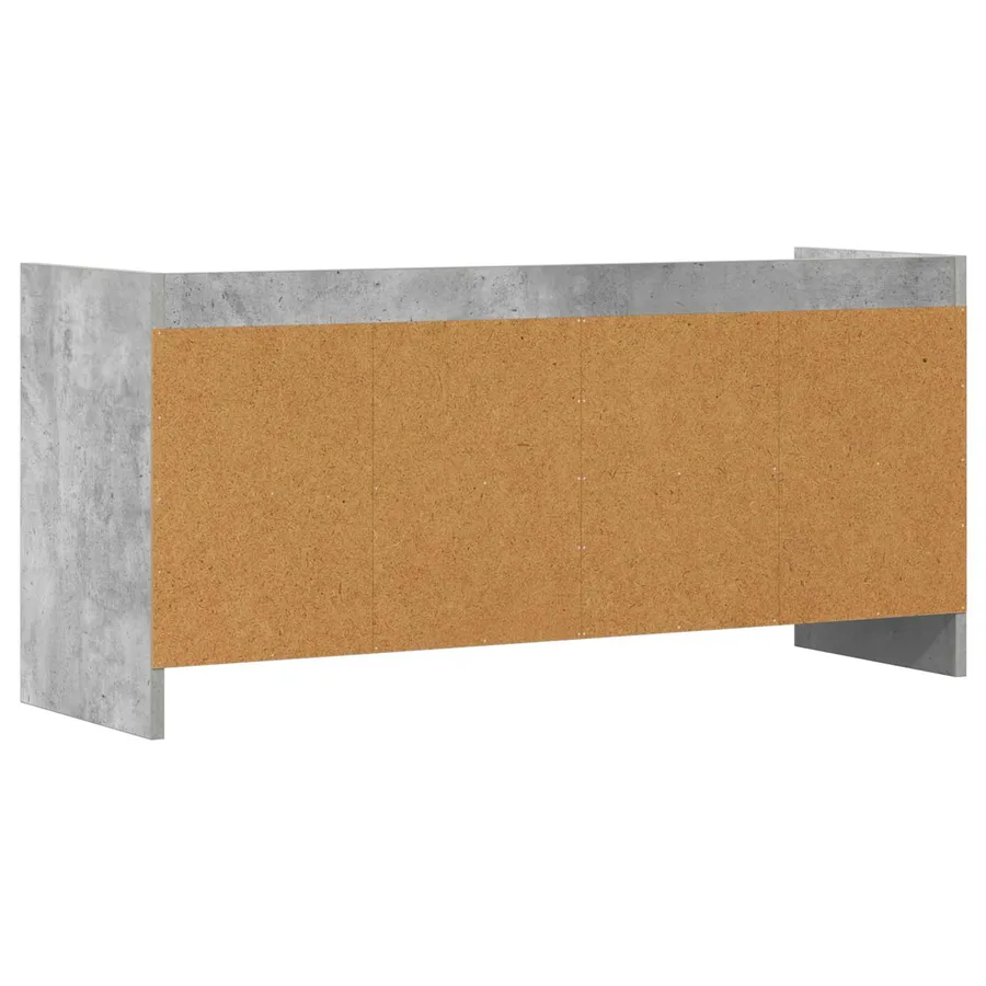 Meuble TV 100 x 33 x 47 cm Gris béton Bois d'ingénierie - 6