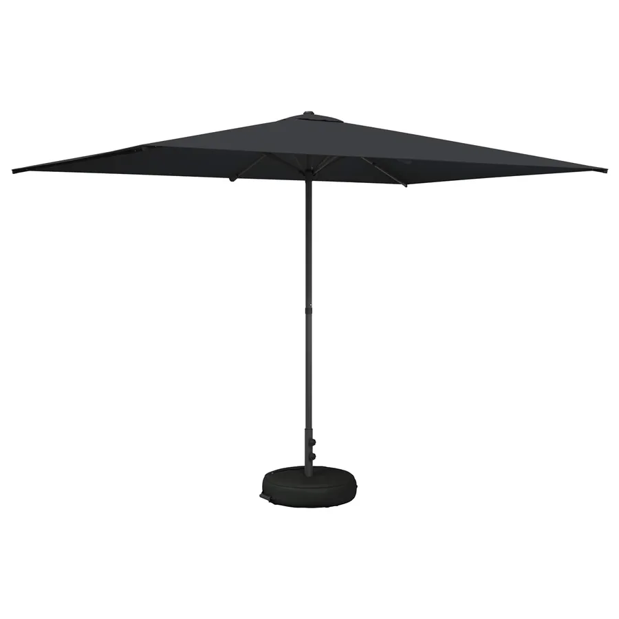 Parasol de jardin avec base 200 x 300 cm Polyester - 2