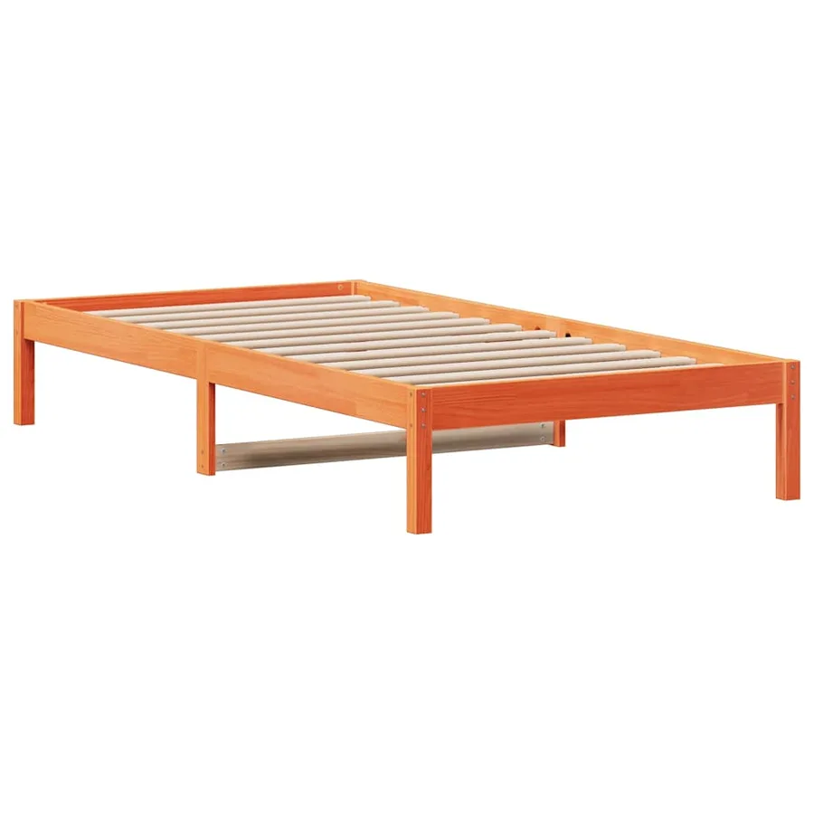Lit de jour sans matelas cire marron 80x200 cm bois pin massif - 3