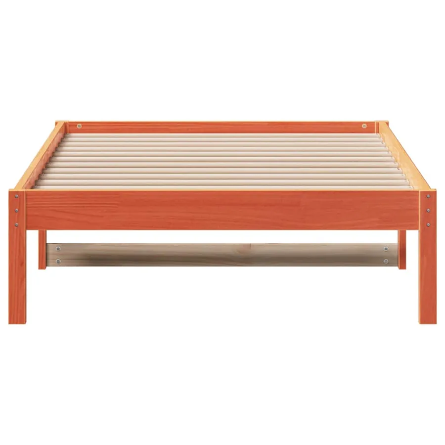 Lit de jour sans matelas cire marron 80x200 cm bois pin massif - 4