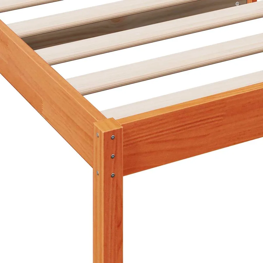 Lit de jour sans matelas cire marron 80x200 cm bois pin massif - 7
