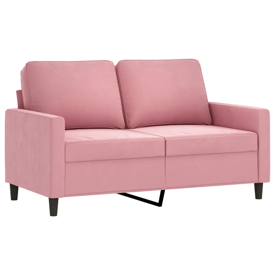 Ensemble de canapés 3 pcs avec coussins Rose Velours - 3