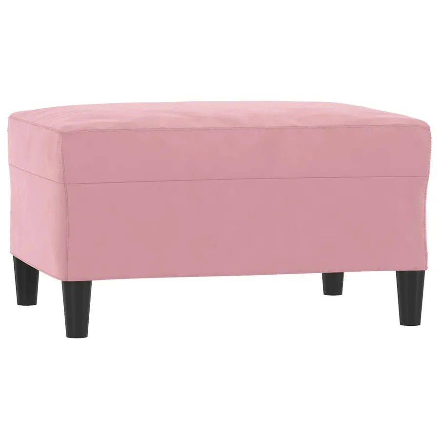 Ensemble de canapés 3 pcs avec coussins Rose Velours - 5