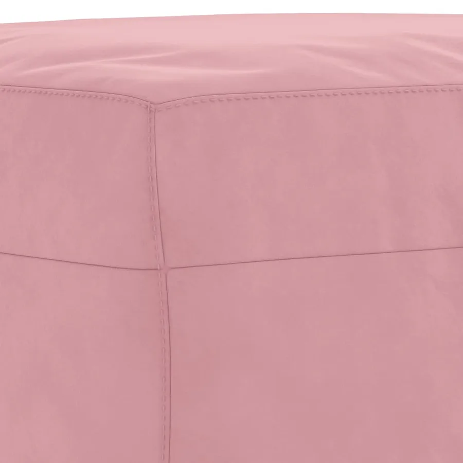 Ensemble de canapés 3 pcs avec coussins Rose Velours - 7