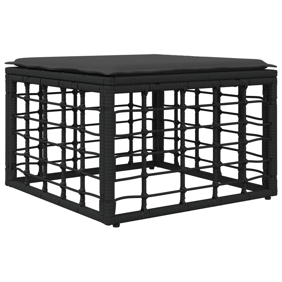 Ensemble de canapés d'extérieur 6 pcs Noir et Gris foncé - 5