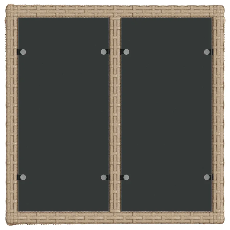 Ensemble de canapé de jardin 9 pcs Beige polyrotin - 6