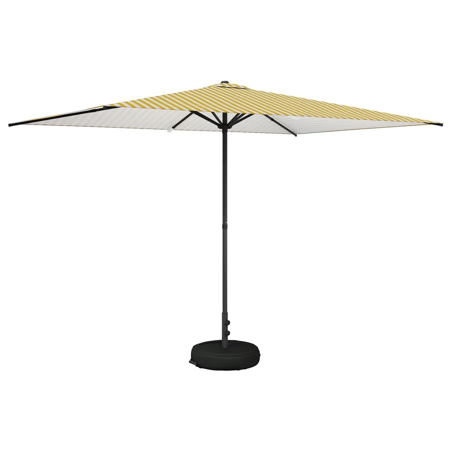 Parasol de jardin avec base 200 x 300 cm Polyester - 2