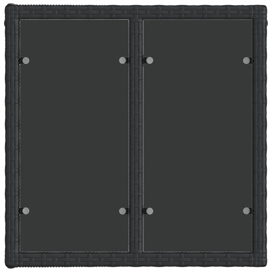 Ensemble de canapé de jardin 11 pcs Noir et blanc crème - 7