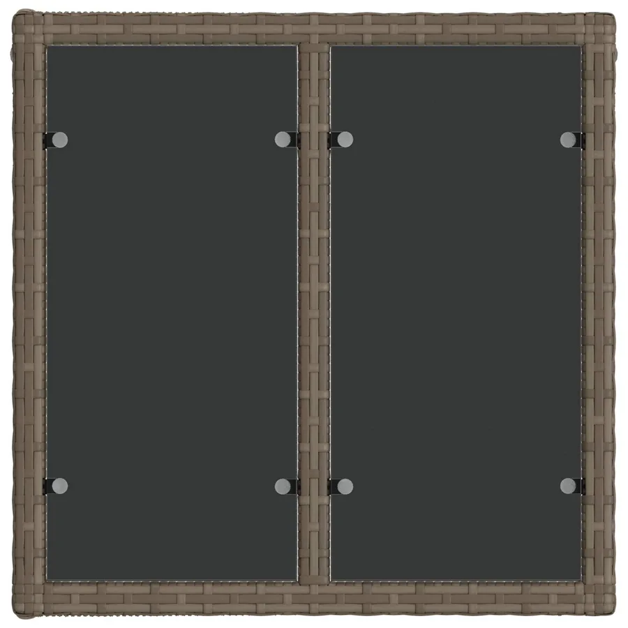 Ensemble de canapé de jardin 5 pcs Gris polyrotin - 6