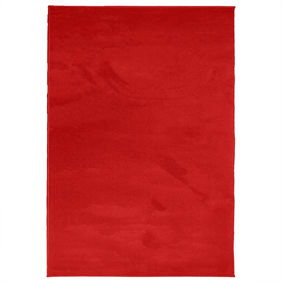 Tapis OVIEDO à poils courts rouge 160x230 cm - 2