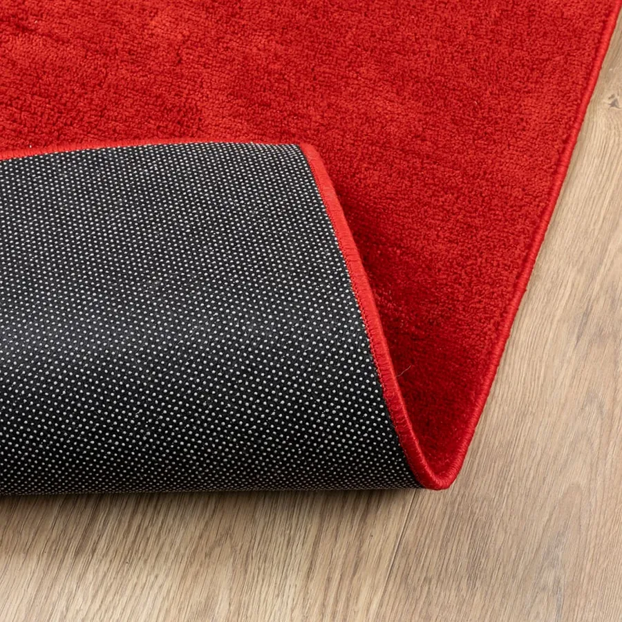 Tapis OVIEDO à poils courts rouge 160x230 cm - 5