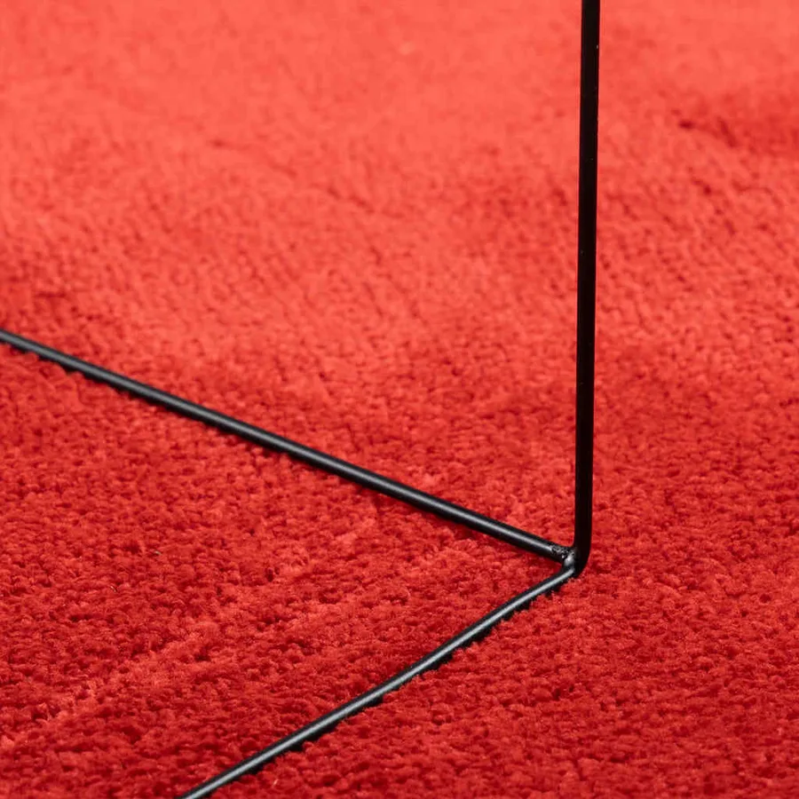 Tapis OVIEDO à poils courts rouge 160x230 cm - 8