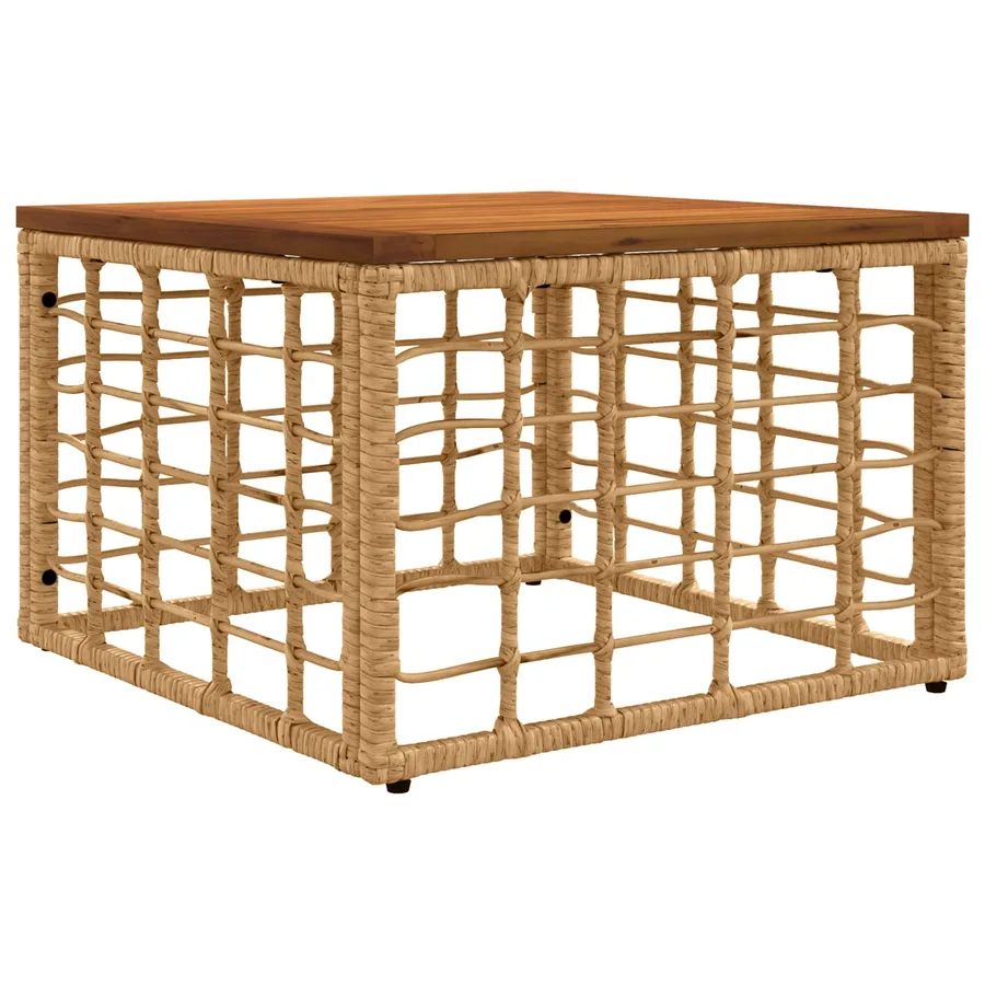 Ensemble de canapés d'extérieur 7 pcs Blanc Naturel et Crème - 6