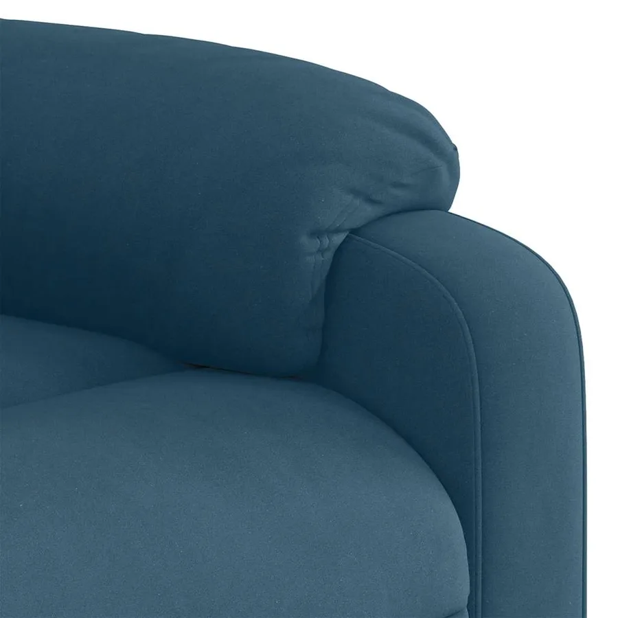 Fauteuil inclinable électrique bleu velours - 13