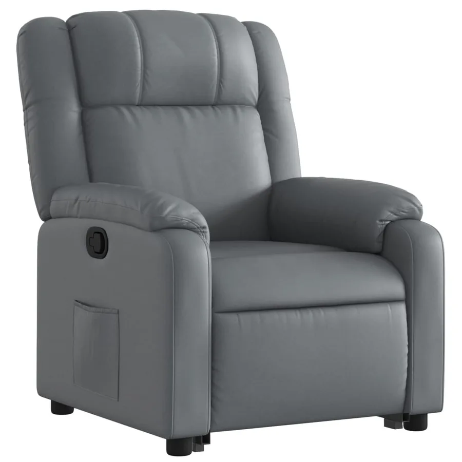 Fauteuil inclinable Gris Similicuir - 4