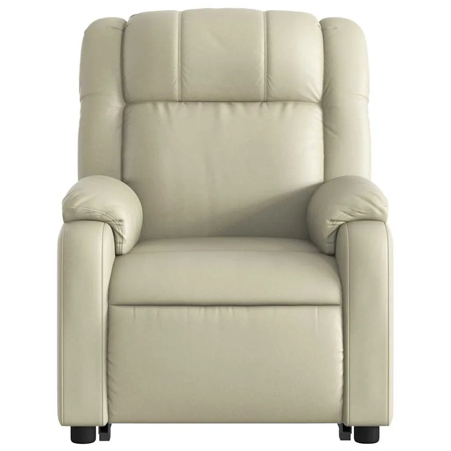 Fauteuil inclinable Crème Similicuir - 9