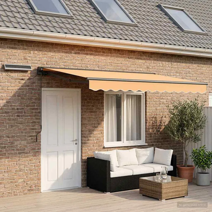 Auvent rétractable électrique Sable 4 × 3 m