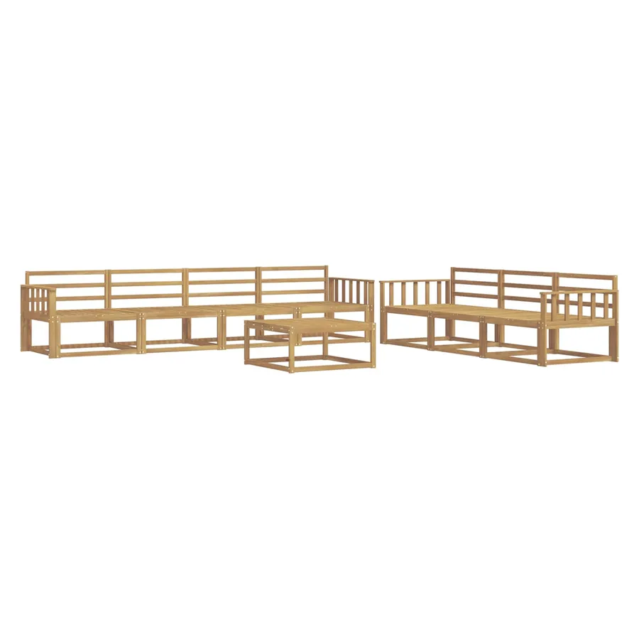 Ensemble de canapés d'extérieur 8 pcs Blanc - 2