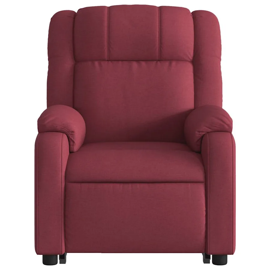 Fauteuil inclinable de massage Rouge bordeaux Tissu - 9