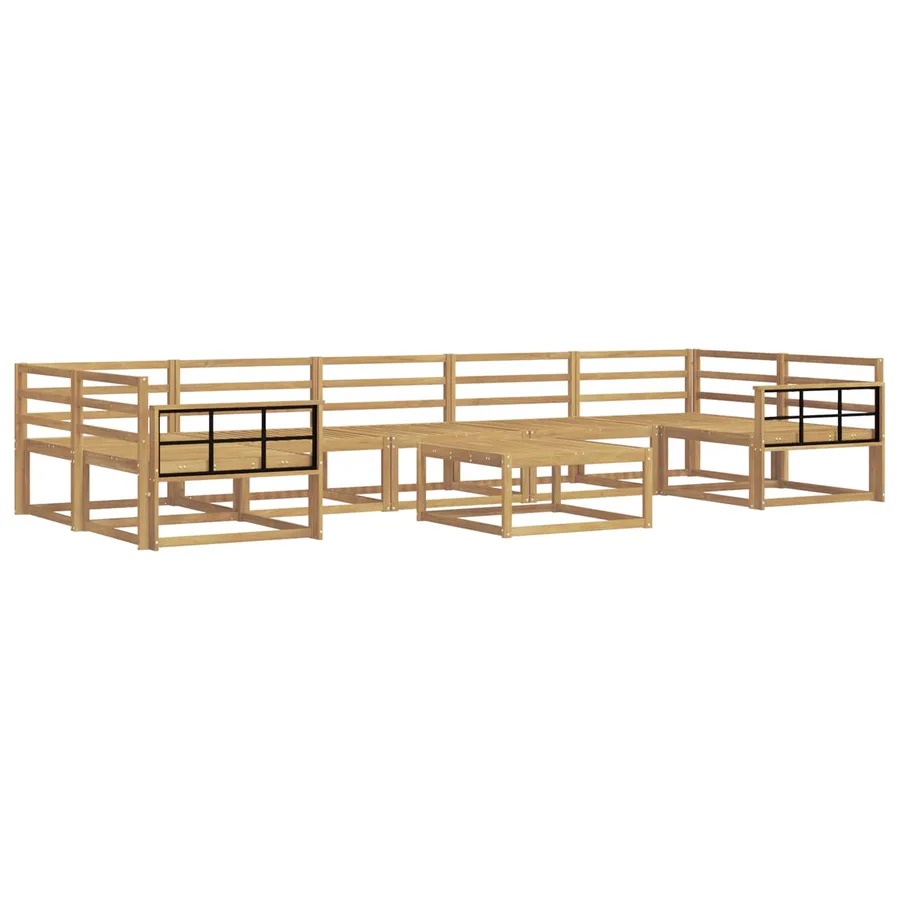 Ensemble de canapés d'extérieur 8 pcs Blanc - 2