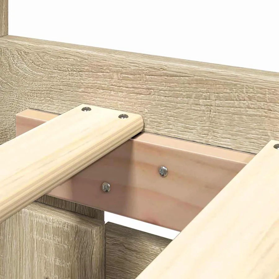 Cadre de lit 2 pcs Sonoma 153 x 203 cm Bois d'ingénierie - 9