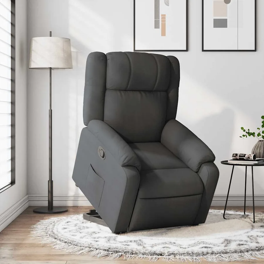 Fauteuil inclinable Gris foncé Tissu - 15