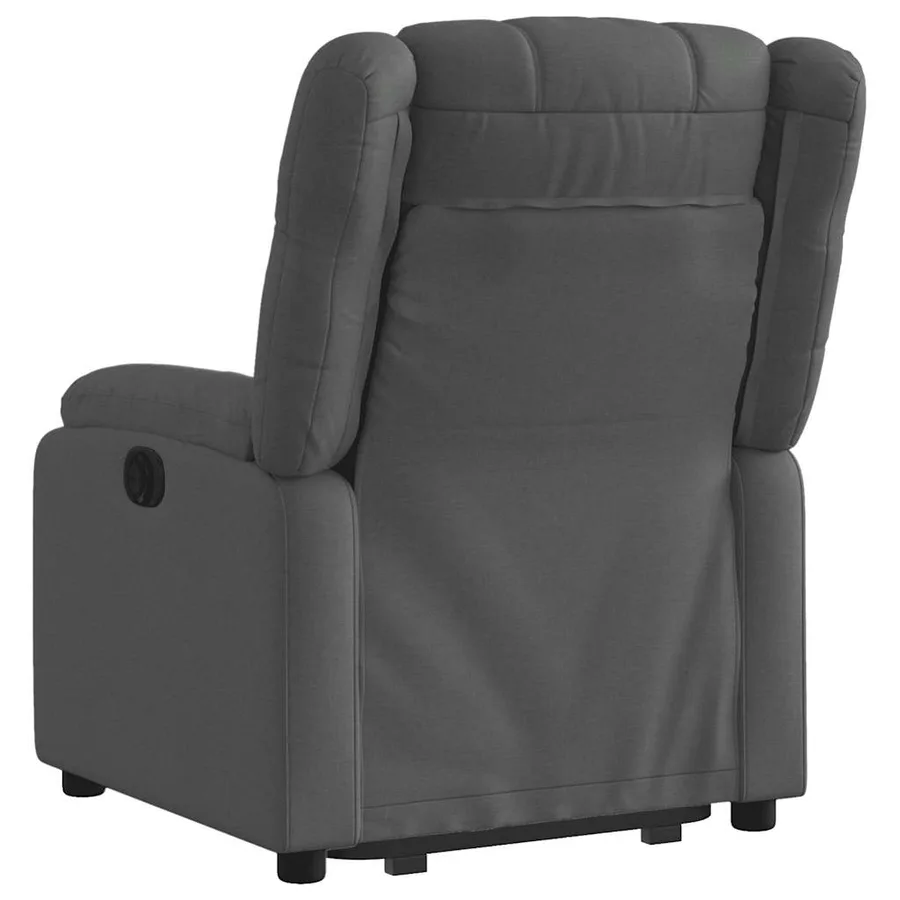 Fauteuil inclinable Gris foncé Tissu - 5