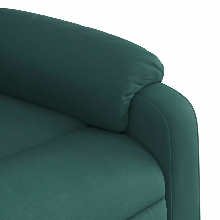 Fauteuil inclinable vert foncé tissu - 11