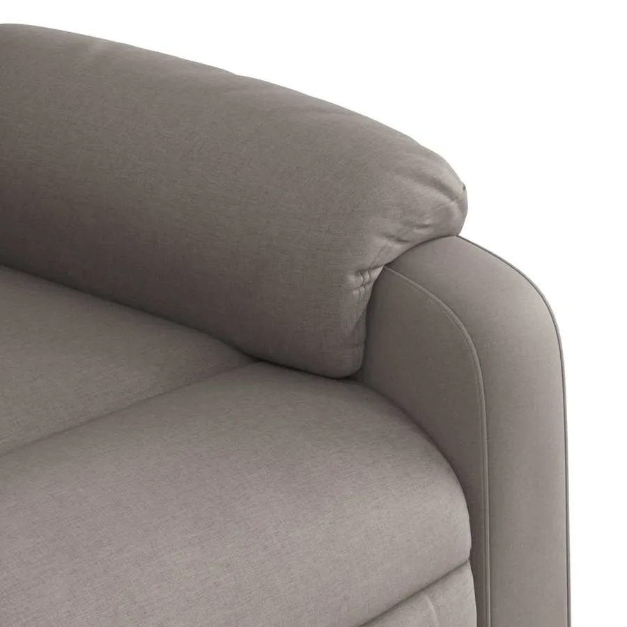 Fauteuil inclinable électrique taupe tissu - 12