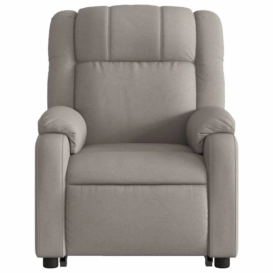 Fauteuil inclinable électrique taupe tissu - 9