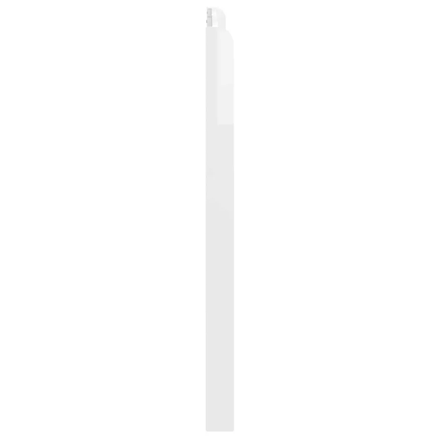 Tête de lit Blanc brillant Bois d'ingénierie - 5