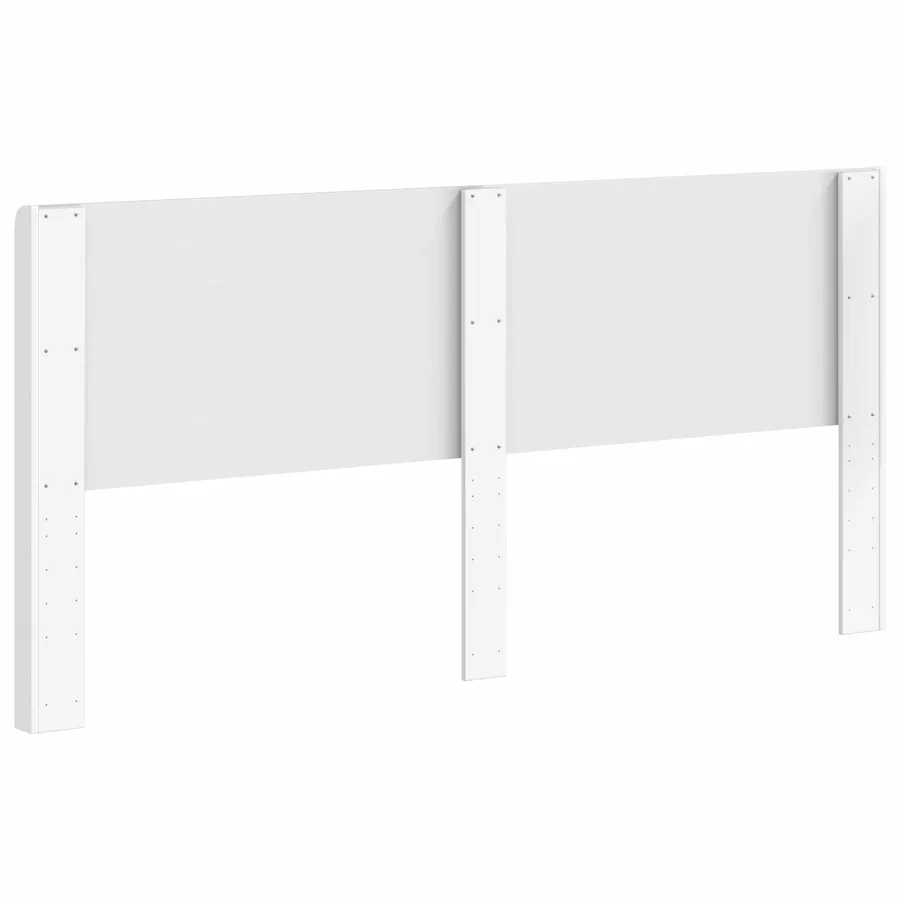Tête de lit Blanc brillant Bois d'ingénierie - 6