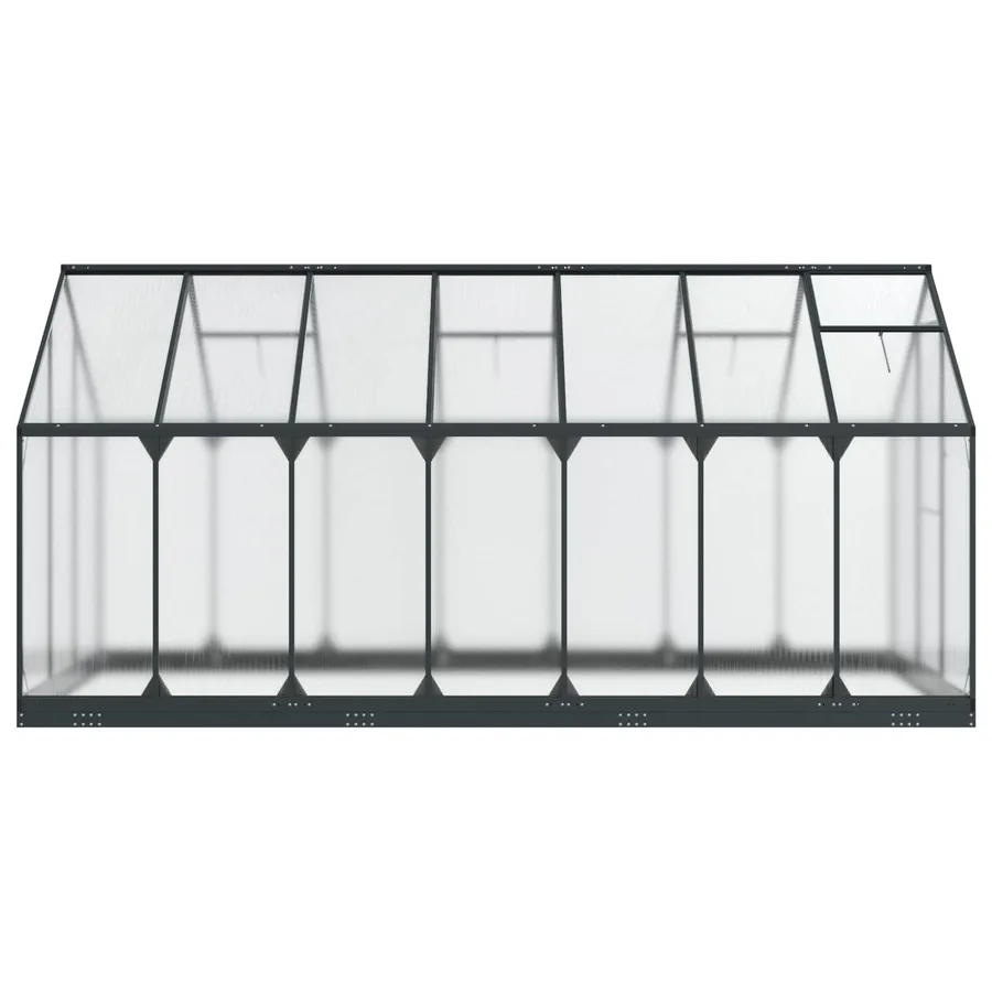 Serre de jardin avec porte Anthracite 183,5 x 423,5 x 207 cm - 4