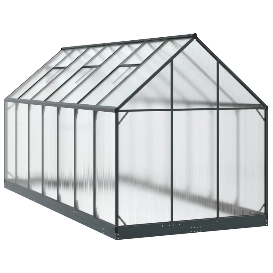 Serre de jardin avec porte Anthracite 183,5 x 423,5 x 207 cm - 5