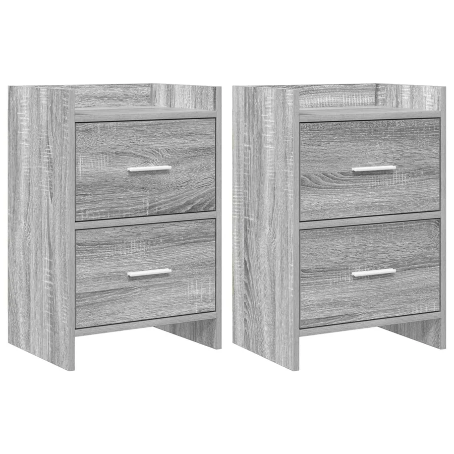 Tables de chevet 2 pcs Sonoma gris 40 x 30 x 60 cm