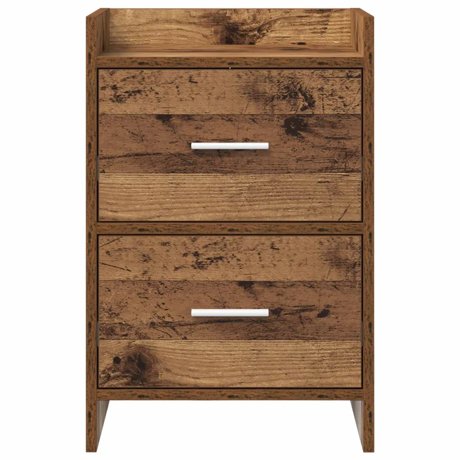 Tables de chevet 2 pcs Bois ancien 40 x 30 x 60 cm - 4