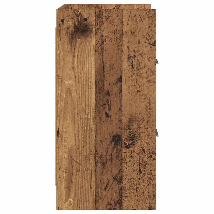 Tables de chevet 2 pcs Bois ancien 40 x 30 x 60 cm - 5