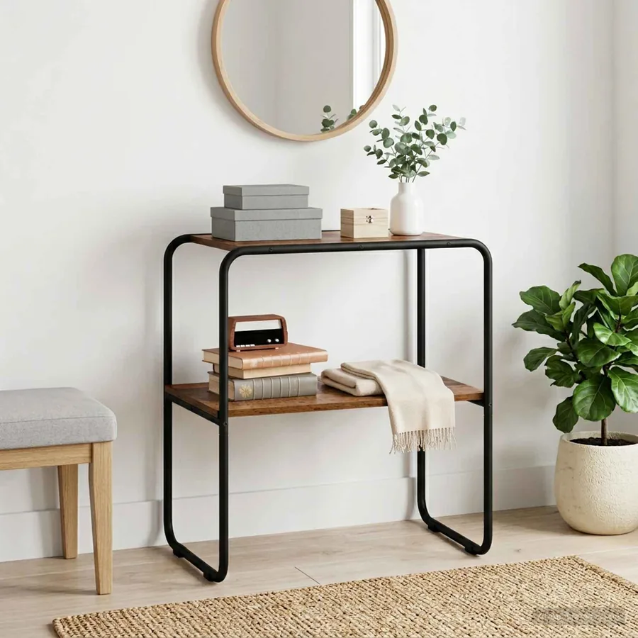 Table console Bois ancien 60 x 42,5 x 70 cm Bois d'ingénierie