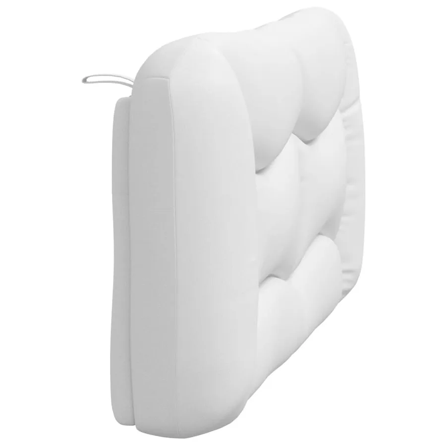 Coussin de tête de lit Hvar blanc 140 cm similicuir - 6