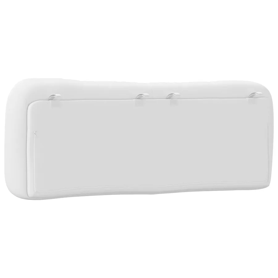 Coussin de tête de lit Hvar blanc 140 cm similicuir - 7