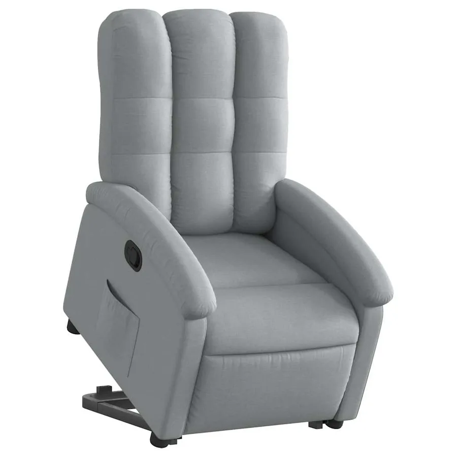 Fauteuil inclinable Gris clair Tissu - 3