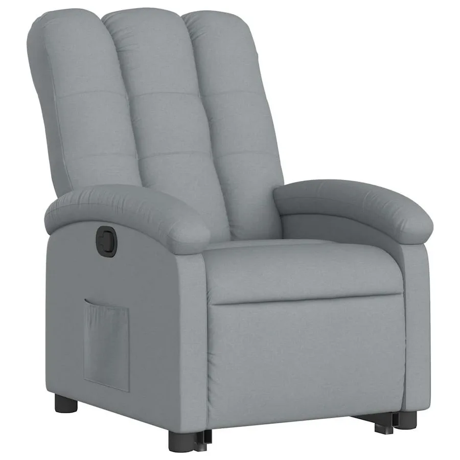Fauteuil inclinable Gris clair Tissu - 4