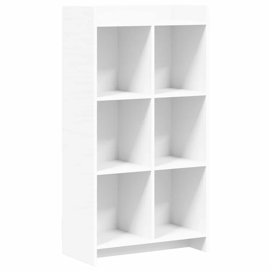 Bibliothèque Blanc 59 x 30 x 111 cm Bois d'ingénierie - 2