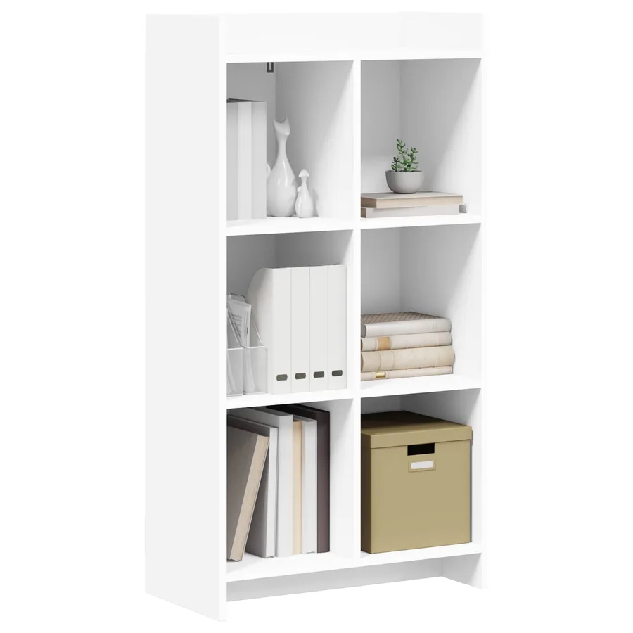 Bibliothèque Blanc 59 x 30 x 111 cm Bois d'ingénierie - 3