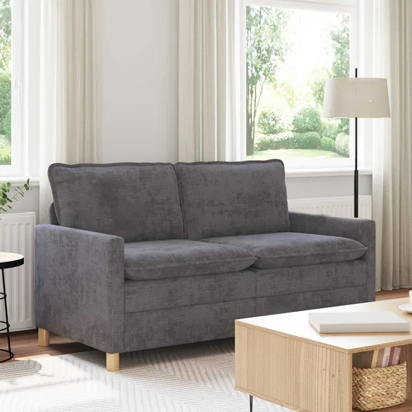 Canapé Gris foncé 156 x 81 x 87,5 cm Polyester
