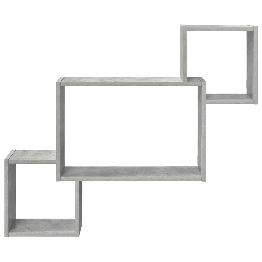 Étagère Murale Montage mural Gris béton 91,5 x 15 x 76 cm - 3