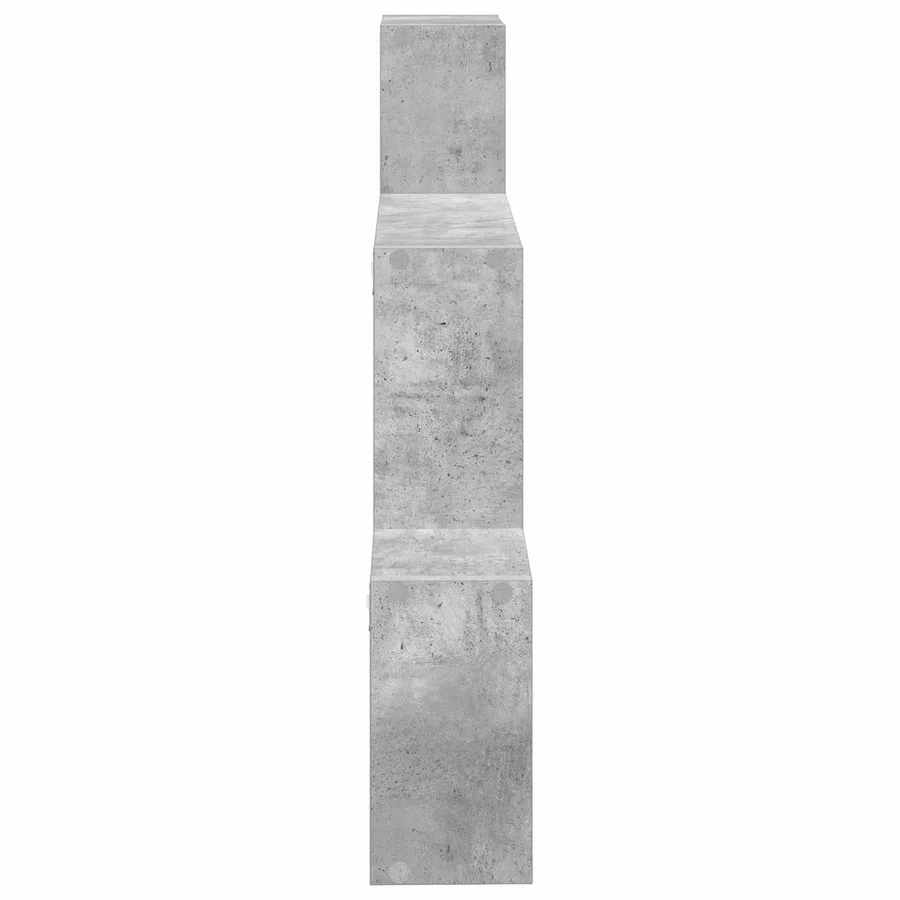 Étagère Murale Montage mural Gris béton 91,5 x 15 x 76 cm - 4